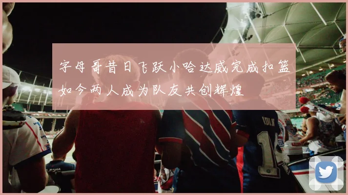 字母哥昔日飞跃小哈达威完成扣篮如今两人成为队友共创辉煌